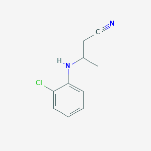 molecular formula C10H11ClN2 B2907654 3-[(2-Chlorophenyl)amino]butanenitrile CAS No. 1181405-24-2