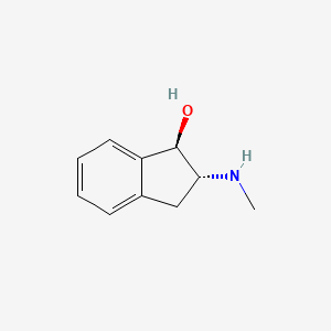 molecular formula C10H13NO B2907661 trans-2-(Methylamino)-2,3-dihydro-1H-inden-1-ol CAS No. 23671-90-1