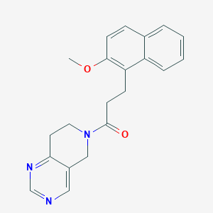 molecular formula C21H21N3O2 B2907664 1-(7,8-dihydropyrido[4,3-d]pyrimidin-6(5H)-yl)-3-(2-methoxynaphthalen-1-yl)propan-1-one CAS No. 1797874-88-4