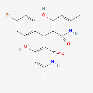 3,3'-(4-Bromobenzylidene)bis[4-hydroxy-6-methylpyridine-2(1H)-one]