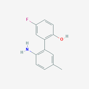 molecular formula C13H12FNO B2907687 2-(2-Amino-5-methylphenyl)-4-fluorophenol CAS No. 1225778-31-3