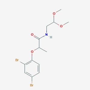 2-(2,4-dibromophenoxy)-N-(2,2-dimethoxyethyl)propanamide