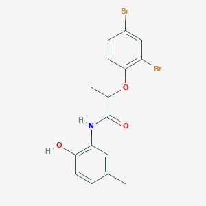 2-(2,4-dibromophenoxy)-N-(2-hydroxy-5-methylphenyl)propanamide
