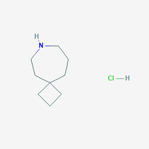 molecular formula C9H18ClN B2907710 7-Azaspiro[3.6]decane hydrochloride CAS No. 1956385-22-0