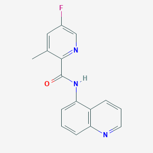 5-fluoro-3-methyl-N-(quinolin-5-yl)pyridine-2-carboxamide