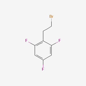 molecular formula C8H6BrF3 B2907738 2-(2-Bromoethyl)-1,3,5-trifluorobenzene CAS No. 1260853-47-1