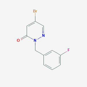 5-Bromo-2-(3-fluorobenzyl)pyridazin-3(2H)-one