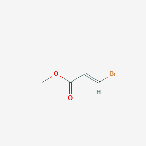 molecular formula C5H7BrO2 B2907749 (E)-3-Bromo-2-methyl-acrylic acid methyl ester CAS No. 40053-01-8