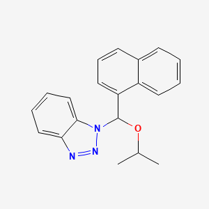 molecular formula C20H19N3O B2907751 1-[Isopropoxy(1-naphthyl)methyl]-1H-benzotriazole CAS No. 172611-16-4