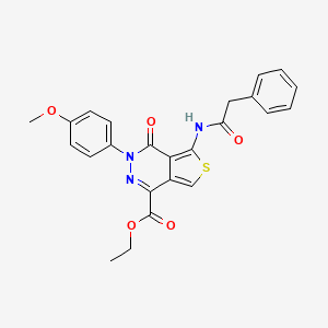 Ethyl 3-(4-methoxyphenyl)-4-oxo-5-[(2-phenylacetyl)amino]thieno[3,4-d]pyridazine-1-carboxylate