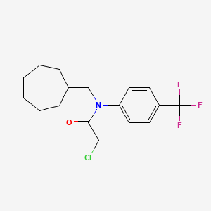 2-Chloro-N-(cycloheptylmethyl)-N-[4-(trifluoromethyl)phenyl]acetamide