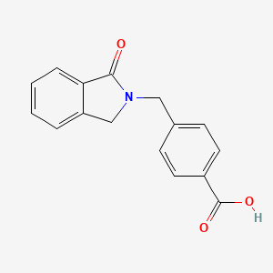 molecular formula C16H13NO3 B2907776 4-[(3-oxo-1H-isoindol-2-yl)methyl]benzoic Acid CAS No. 503039-50-7