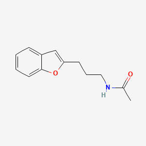 molecular formula C13H15NO2 B2907778 N-(3-(benzofuran-2-yl)propyl)acetamide CAS No. 2034280-38-9