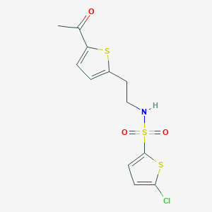 N-(2-(5-acetylthiophen-2-yl)ethyl)-5-chlorothiophene-2-sulfonamide