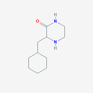 molecular formula C11H20N2O B2907784 3-(Cyclohexylmethyl)piperazin-2-one CAS No. 1501547-13-2
