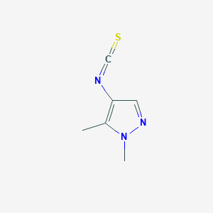 molecular formula C6H7N3S B2907787 4-isothiocyanato-1,5-dimethyl-1H-pyrazole CAS No. 1001500-56-6
