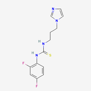 1-(2,4-Difluorophenyl)-3-(3-imidazol-1-ylpropyl)thiourea