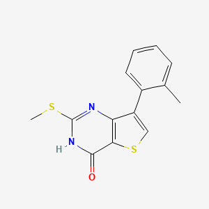 7-(2-methylphenyl)-2-(methylsulfanyl)thieno[3,2-d]pyrimidin-4(3H)-one