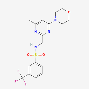 N-((4-methyl-6-morpholinopyrimidin-2-yl)methyl)-3-(trifluoromethyl)benzenesulfonamide