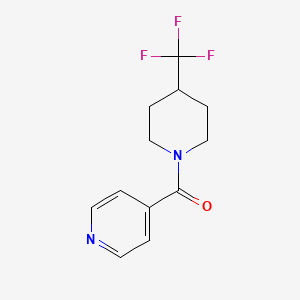 molecular formula C12H13F3N2O B2907819 4-[4-(Trifluoromethyl)piperidine-1-carbonyl]pyridine CAS No. 2058442-01-4