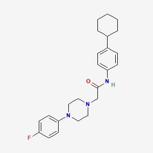 N-(4-cyclohexylphenyl)-2-[4-(4-fluorophenyl)piperazin-1-yl]acetamide