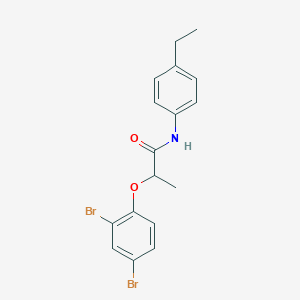 2-(2,4-dibromophenoxy)-N-(4-ethylphenyl)propanamide