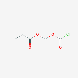 molecular formula C5H7ClO4 B2907840 Propanoyloxymethyl Carbonochloridate CAS No. 133217-90-0