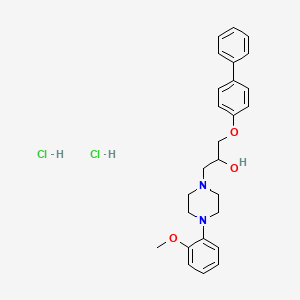 1-([1,1'-Biphenyl]-4-yloxy)-3-(4-(2-methoxyphenyl)piperazin-1-yl)propan-2-ol dihydrochloride