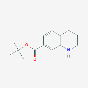molecular formula C14H19NO2 B2907891 tert-Butyl 1,2,3,4-tetrahydroquinoline-7-carboxylate CAS No. 2248370-44-5
