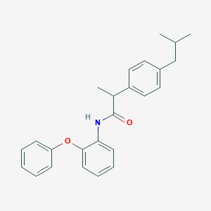 molecular formula C25H27NO2 B290790 2-(4-isobutylphenyl)-N-(2-phenoxyphenyl)propanamide 