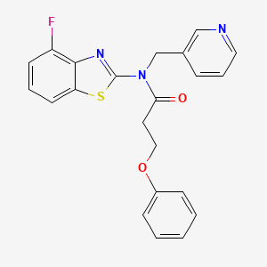 N-(4-fluorobenzo[d]thiazol-2-yl)-3-phenoxy-N-(pyridin-3-ylmethyl)propanamide