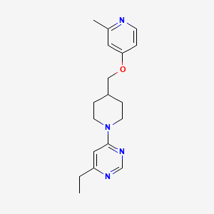 4-Ethyl-6-[4-[(2-methylpyridin-4-yl)oxymethyl]piperidin-1-yl]pyrimidine