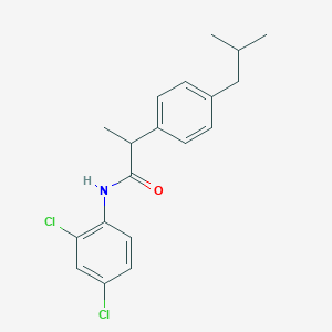 molecular formula C19H21Cl2NO B290795 N-(2,4-dichlorophenyl)-2-(4-isobutylphenyl)propanamide 