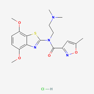 N-(4,7-dimethoxybenzo[d]thiazol-2-yl)-N-(2-(dimethylamino)ethyl)-5-methylisoxazole-3-carboxamide hydrochloride