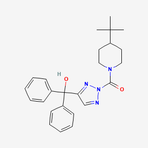 (4-Tert-butylpiperidin-1-yl)-[4-[hydroxy(diphenyl)methyl]triazol-2-yl]methanone