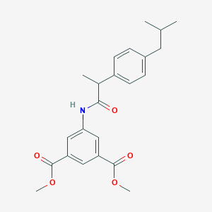 molecular formula C23H27NO5 B290797 Dimethyl 5-{[2-(4-isobutylphenyl)propanoyl]amino}isophthalate 