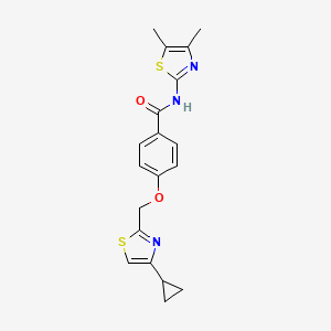 4-((4-cyclopropylthiazol-2-yl)methoxy)-N-(4,5-dimethylthiazol-2-yl)benzamide