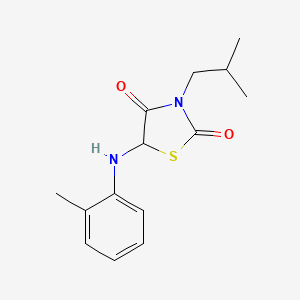 3-Isobutyl-5-(o-tolylamino)thiazolidine-2,4-dione