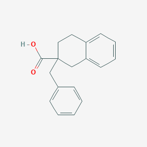 molecular formula C18H18O2 B2907986 2-Benzyl-1,2,3,4-tetrahydronaphthalene-2-carboxylic acid CAS No. 1482357-77-6