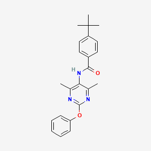 4-(tert-butyl)-N-(4,6-dimethyl-2-phenoxypyrimidin-5-yl)benzamide