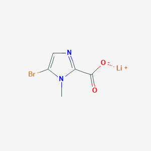 molecular formula C5H4BrLiN2O2 B2907993 lithium(1+) ion 5-bromo-1-methyl-1H-imidazole-2-carboxylate CAS No. 2228261-36-5