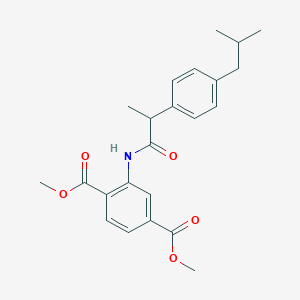 Dimethyl 2-{[2-(4-isobutylphenyl)propanoyl]amino}terephthalate