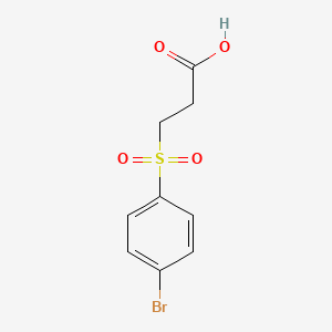 molecular formula C9H9BrO4S B2908014 3-[(4-Bromophenyl)sulfonyl]propanoic acid CAS No. 200643-57-8