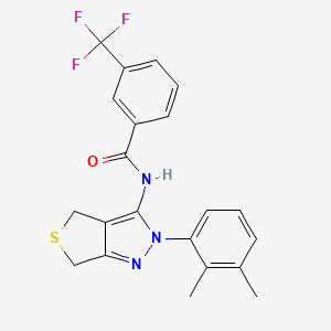 N-(2-(2,3-dimethylphenyl)-4,6-dihydro-2H-thieno[3,4-c]pyrazol-3-yl)-3-(trifluoromethyl)benzamide