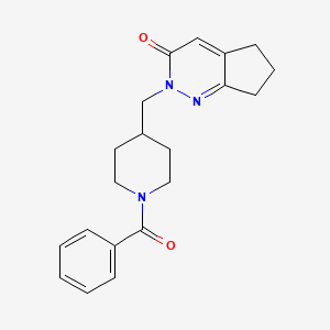 2-[(1-Benzoylpiperidin-4-yl)methyl]-6,7-dihydro-5H-cyclopenta[c]pyridazin-3-one