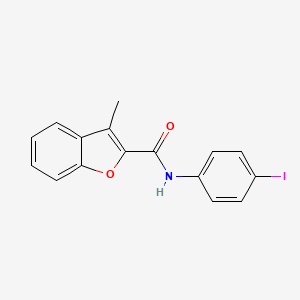 molecular formula C16H12INO2 B2908021 N-(4-iodophenyl)-3-methyl-1-benzofuran-2-carboxamide CAS No. 868144-77-8