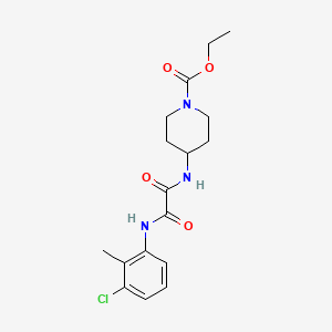 Ethyl 4-(2-((3-chloro-2-methylphenyl)amino)-2-oxoacetamido)piperidine-1-carboxylate