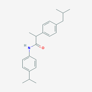 molecular formula C22H29NO B290803 2-(4-isobutylphenyl)-N-(4-isopropylphenyl)propanamide 