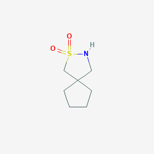 molecular formula C7H13NO2S B2908032 2-Thia-3-azaspiro[4.4]nonane 2,2-dioxide CAS No. 2344679-90-7