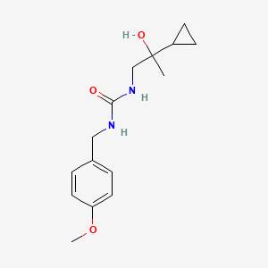 molecular formula C15H22N2O3 B2908034 1-(2-Cyclopropyl-2-hydroxypropyl)-3-(4-methoxybenzyl)urea CAS No. 1286726-77-9